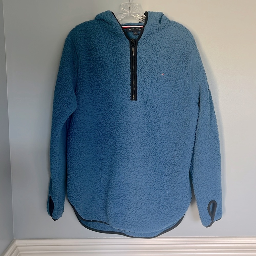 Tommy Hilfiger Fleece Oversized Pullover Hooded Sz M